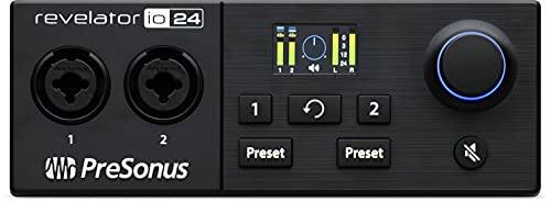 PreSonus Revelator io24 USB-C Compatible Audio Interface with Integrated Loopback Mixer and Effects for Streaming, Podcasting, and More