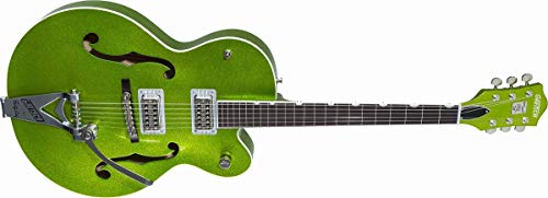 Gretsch G6120T-HR Brian Setzer Signature Hot Rod Hollow Body Guitar - Extreme Coolant Green Sparkle