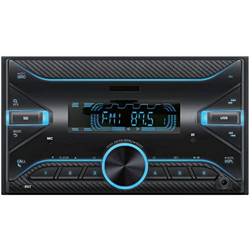 Audiotek D265 Double DIN CD/MP3 Car Receiver Radio Source Head Unit with Bluetooth USB SD Car Audio Player