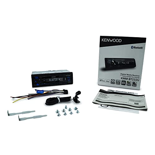 KENWOOD KMM-BT232U Bluetooth Car Stereo with USB Port, AM/FM Radio, MP3 Player, Detachable Face