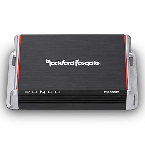 Rockford Fosgate PBR300X2 Punch 300 Watt 2 Channel Boosted Rail Amplifier