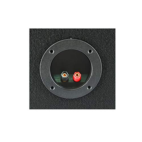 1x Audiotek CA-12SS Single 12-Inch Sealed Vented Car Vehicle Audio Subwoofer/Speaker Box Enclosure 1-Inch Medium-Density Fibreboard Wood Fits Any 12-Inch Speakers