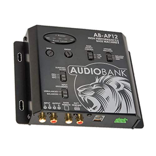 Audiobank High Performance Bass Machine - AB-AP12 - with Subwoofer Bass Control Features/Bass Equalization Circuit/Dash Mount Remote Control and Bass Indicator