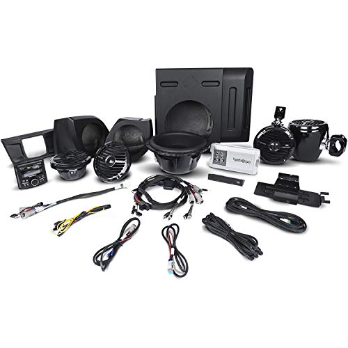 Rockford Fosgate YXZ-STAGE4 400 Watt Amplified Stereo, Front Lower Speaker, Subwoofer, and Rear Speaker Kit for Select 2016-2020 Yamaha YXZ Models