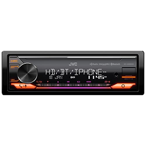 JVC KD-X480BHS Multimedia Car Stereo, Single Din, Built in Amazon Alexa, Blutooth Audio and Hands Free Calling, MP3, USB, AUX-in, AM/FM Radio Receiver, SiriusXM Ready, HD Radio