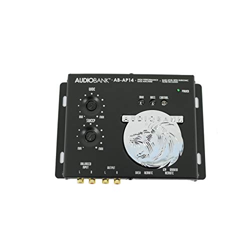 AudioBank 1/2 Din Car Audio Digital High Performance Bass Control Machine Including Bass Processor, Bass Maximizer & Sound Restoration for Subwoofer with Bass Knob (AB-AP14)