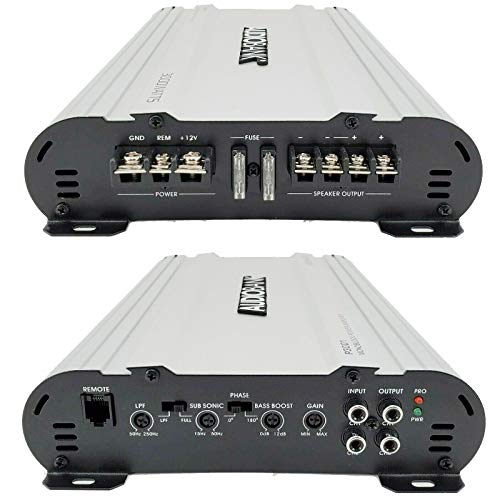 Audiobank Monoblock 3000 WATTS Amp Class AB Car Audio Stereo Amplifier P3001 Heavy-Duty Aluminum Alloy Heatsink | Class A-B Operation Remote On/Off Circuit