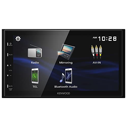 KENWOOD DMX129BT 6.8 Inch LCD Touchscreen Digital Media Car Stereo, Bluetooth Audio and Hands Free Calling, Double Din, USB, Rear Camera Input, AM/FM Radio
