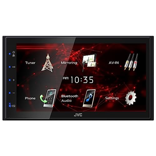 JVC KW-M180BT Bluetooth Car Stereo Receiver with USB Port – 6.75