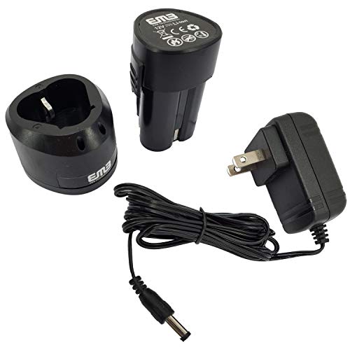 12V Max Brushed Powerful Cordless Impact Screwdriver Drill with Battery 1/4 in