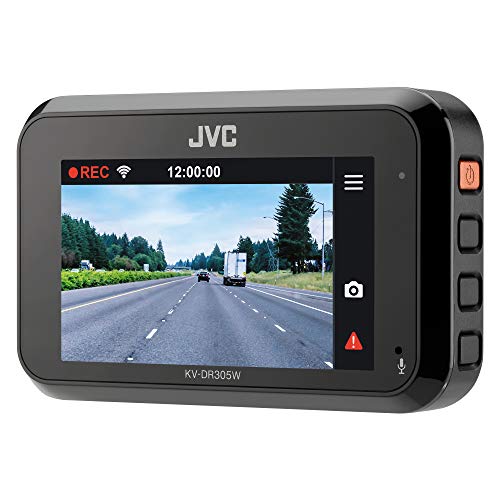 JVC KV-DR305W 1920x1080p Full HD Recorder GPS Dash Cam for Car, 2.7