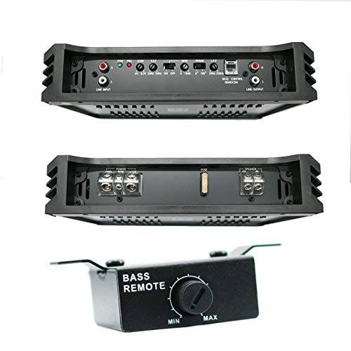 AUDIOBANK 1 Channel 1500 Watt A/B Class Car Audio Stereo BASS Amplifier + Kit
