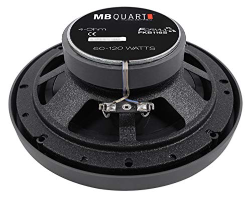 MB Quart FKB116S - 6.5 Inch 60 Watt Slim Mount Coaxial Speakers