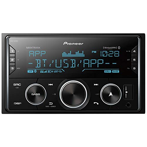 Pioneer MVH-S620BS Double DIN Digital Media Receiver with Enhanced Audio Functions, Improved ARC App Compatibility, MIXTRAX, Built-in Bluetooth, and SiriusXM-Ready