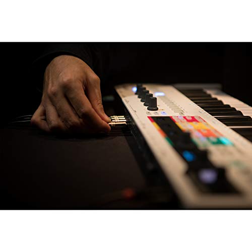 Arturia KeyStep Pro 37-Key USB/MIDI/CV Keyboard Controller and Sequencer, with Aftertouch, 4-Track Polyphonic Sequencer, and Metronome with Gravity Phone Holder and Bluetooth Headphone Bundle