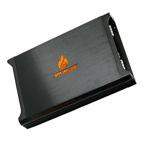 Audiobank AB2000.2 2 Channel 3500 Watt 2 Ohm A/B Class Car Audio Stereo BASS Amplifier with Bass Control, Bridgeable, LED Indicator with Gravity Phone Holder Bundle