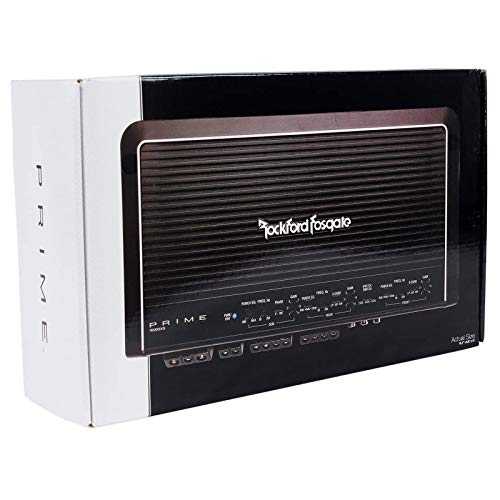 Rockford Fosgate R600X5 Prime Series 5-channel car amplifier -( 50 watts RMS x 4 at 4 ohms ) + 300 watts RMS x 1 at 2 ohms Amplifier + Completed Amp Kit + RCA's