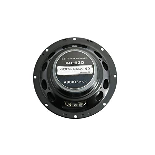 BLAUPUNKT AMP1404 Car Audio 4-Channel Amp Amplifier 1500 Watts Max Peak Power + 4X Audiobank AB-630 COAXIAL Speakers 6.5