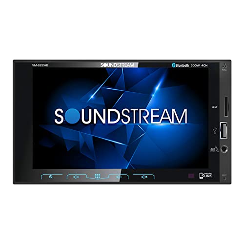 Soundstream VM-622HB - 6.2-Inch Double-DIN Mechless Head Unit with Bluetooth and Android PhoneLink