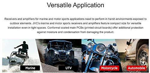 JVC KS-DR1004D 400 Watt 4-Channel Bridgeable Amplifier for Car & Marine and RZR/ATV/UTV/Cart Motorsports