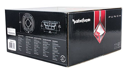 Rockford Fosgate P3sd210 10 Inch Punch P3 Dual 2 Ohm Voice Coil Shallow Subwoofer with 600 Watts Peak / 300 Watts RMS