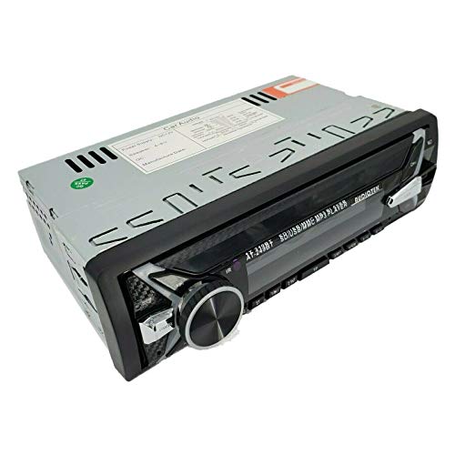 Audiotek AT-249BT Single Din Digital Media Car Receiver 200W with Bluetooth/USB/FM / MP3 + 4X Audiotek K65.4 800 Watts Peak Power 6.5-Inches 3-Way Car Audio Speakers
