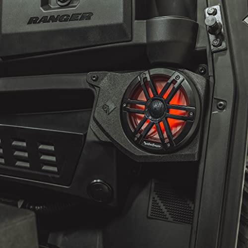 Rockford Fosgate RNGR18-STG3 Audio Kit: PMX-2 Receiver, 800-Watt Amp, M1 Series Color Optix Multicolor LED Lighted Front Speakers & Subwoofer for Select Polaris Ranger Models (2018-2022)