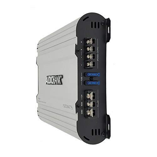 Audiobank P1601 Monoblock Class AB Car Audio Stereo Amplifier and Hifonics HFX12D4BK 12