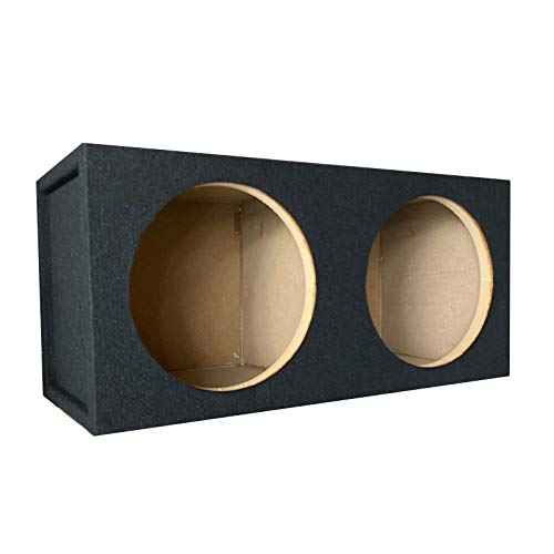 1x Audiotek CA-15DS Pro Dual Seal 15-Inch Subwoofer Enclosure Car Vehicle Audio Speaker Box All Medium-Density Fiberboard Vented Enclosure Carpet Texture Terminal