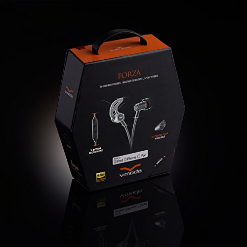 V-MODA Forza In-Ear Hybrid Sport Headphones with 3-Button Remote & Microphone