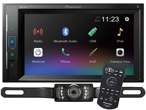 Pioneer DMH-240EX Digital Multimedia Receiver (Does not Play Discs) Bundled with + (1) Remote Control + (1) License Plate Style Backup Camera