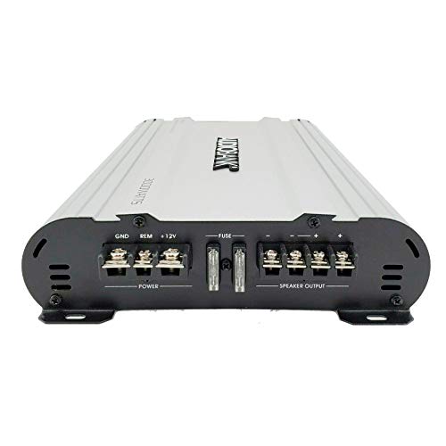 Audiobank Monoblock 3000 WATTS Amp Class AB Car Audio Stereo Amplifier P3001 Heavy-Duty Aluminum Alloy Heatsink | Class A-B Operation Remote On/Off Circuit