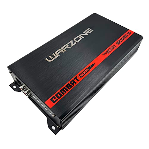 Gravity Audio WC1000.1D Warzone 1000W True RMS Car Amplifier Class D Amp 1/2/4 Ohm Stable with Remote Sub Control