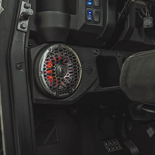 Rockford Fosgate RNGR18RC-STG6 Audio Kit: Ride Command Interface, 1500-Watt Amp, M2 Color Optix Multicolor LED Lighted Front, Rear Speakers & Subwoofer for Select Polaris Ranger Models (2018-2022)