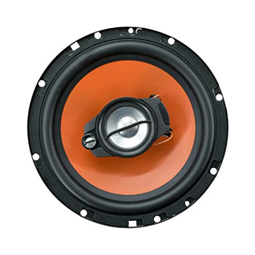Audiobank 4X 6.5-Inch 600 Watts Peak Power Handling 3-Way Orange Car Audio Stereo G-Series Coaxial Car Speakers Polypropylene with MICA Cone Woofer -AB674