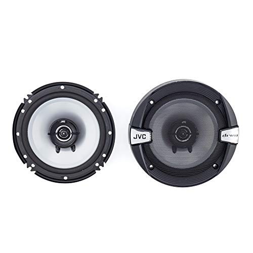 JVC CS-DR162 DRVN Series 6.5 Inch 2-Way 300 Wats Car Speakers (Coaxial)- Set of 2 (Black) with horn ring sound enhancer