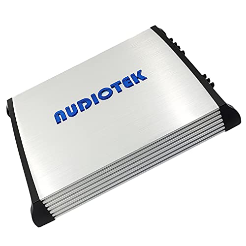 Audiotek AT4000M 1 Channel Monoblock Car Amplifier - 4000 Watts, 2 Ohm Stable, LED Indicator, Bass Knob Included, Mosfet Power Supply, Great for Subwoofers with Phone Holder Bundle