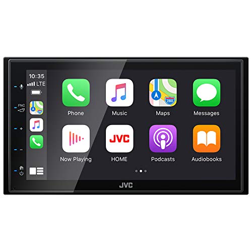 JVC KW-M56BT Apple CarPlay Multimedia Player Double DIN Receiver w/ Capacative Touchscreen