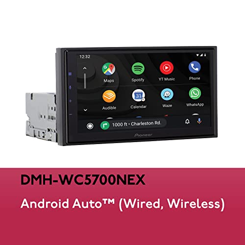 PIONEER CAR DMHWC5700NEX 6.8-inch Multimedia Digital Media Receiver with Wireless or Wired Apple CarPlay, Android Auto, Amazon Alexa, Android Auto, Apple CarPlay, Bluetooth