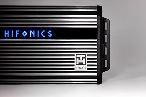 Hifonics ZTH-1525.1D Zeus Theta Compact Mono Channel Car Audio Amplifier (Silver) – Class D Amp, 1500-Watt, Onboard Electronic Crossover, Built-in Bass Control, Bass Remote Included