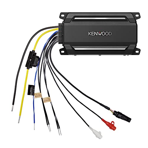 KENWOOD KAC-M5001 600W Mono Compact Digital Amplifier for Car, Marine, UTV & Motorsport Vehicles, Solid Corrosion-Resistant Aluminum Chassis, IPX6, IPX7 & IP6X Certified and Vibration-Proof