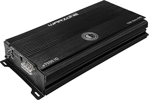 Gravity Audio E7500.1D Warzone 7500W True RMS Car Amplifier Class D Amp 1/2/4 Ohm Stable with Remote Sub Control
