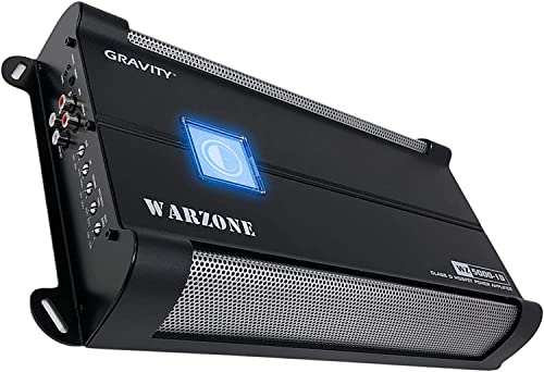 Gravity 3000.1D Class D Car Audio Amplifier – 1500 Watts True RMS @ 1 Ohm Max Power at 3000W, 1/2/4 Ohm Stable, Digital, Monoblock, Mosfet Power Supply, Great for Subwoofers