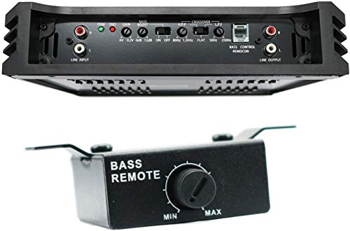 Audiobank P-1400.2 A/B Class 2 Channel 1400 Watt Car Audio Stereo Bass Amplifier with Bass Remote Control + 1500 Watts 8 Gauge Amplifier Installation Kit KIT -2nd Gen
