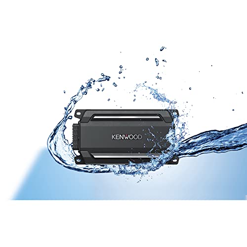 KENWOOD KAC-M5001 600W Mono Compact Digital Amplifier for Car, Marine, UTV & Motorsport Vehicles, Solid Corrosion-Resistant Aluminum Chassis, IPX6, IPX7 & IP6X Certified and Vibration-Proof