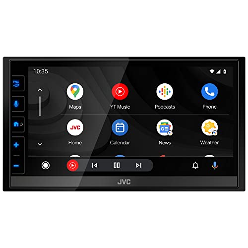 JVC KW-M780BT Apple CarPlay Android Auto Digital Media Player, Double Din, 6.8 Inch LCD Touchscreen, AM/FM, Bluetooth, MP3 Player, USB Port, iDatalink Maestro, SiriusXM, Class D Amp, Car Radio