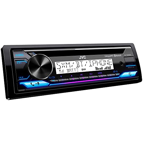 JVC KD-T92MBS Car & Marine Single Din Stereo with CD, Bluetooth, USB, SiriusXM Ready, Conformal Coated PCB