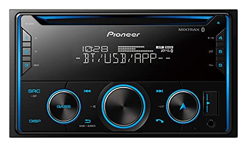 Pioneer FH-S52BT Double DIN CD Receiver with Improved Pioneer Smart Sync App Compatibility, MIXTRAX, Built-in Bluetooth