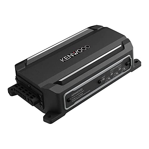 KENWOOD KAC-M5024BT Compact 4-Channel 600 Watt Car Amplifier with Bluetooth Streaming. Built for Marine, ATV and Powersport Applications. Waterproof, Dustproof, Rust Proof and Vibration Proof