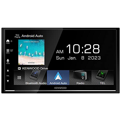KENWOOD DMX7709S 6.8-Inch Capacitive Touch Screen, Car Stereo, CarPlay and Android Auto, Bluetooth, AM/FM Radio, MP3 Player, USB Port, Double DIN, 13-Band EQ, SiriusXM